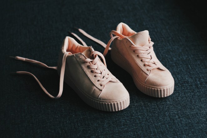 new in roze sneakers III