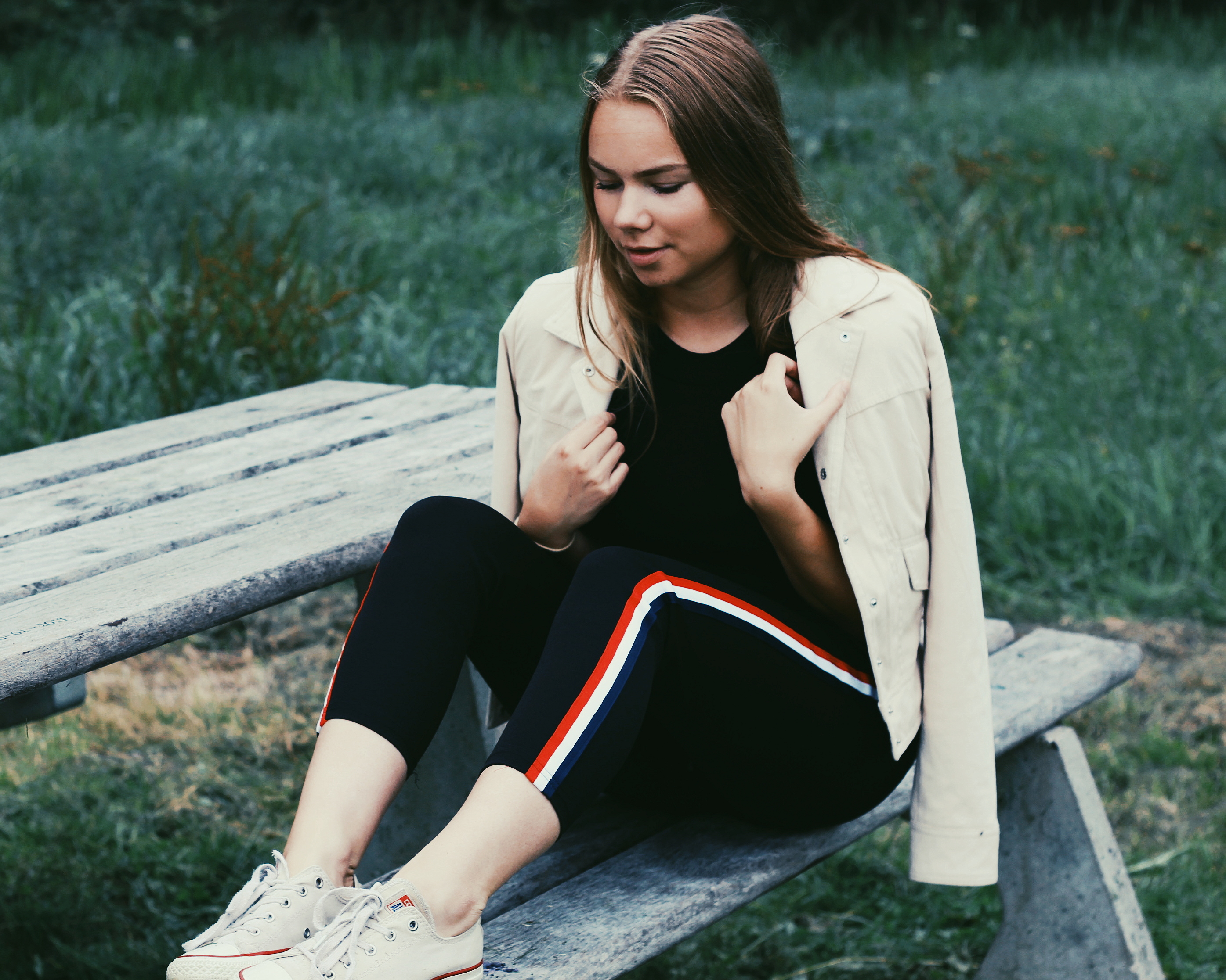 outfit striped jeans I