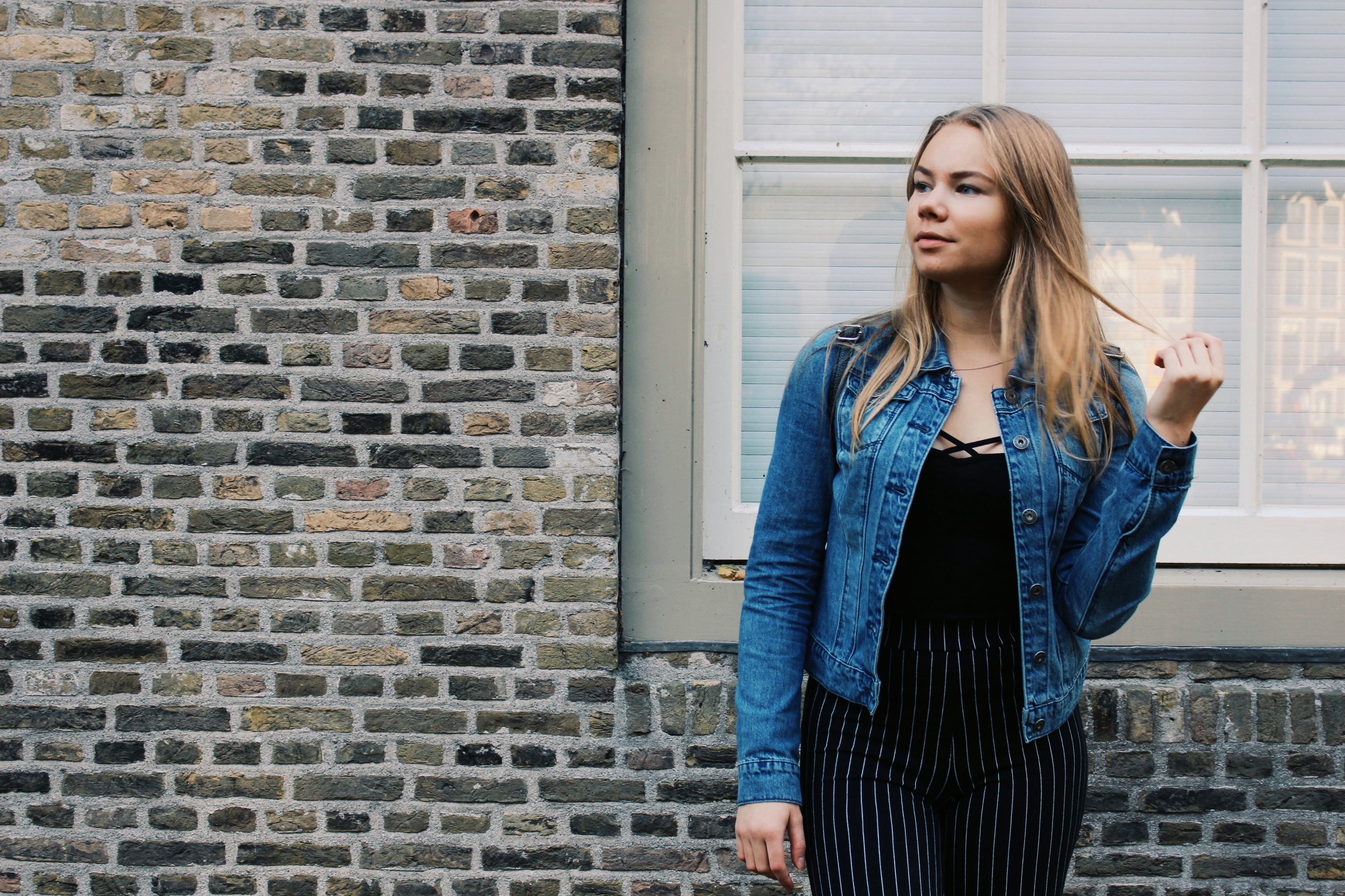 outfit denim and stripes II
