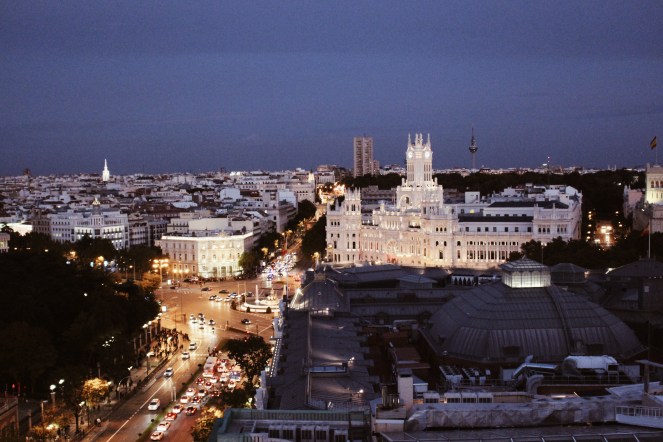 Madrid Círculo de Bellas Artes rooftop view
